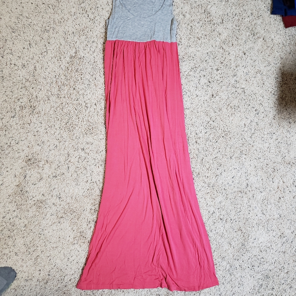Maternity maxi dress.